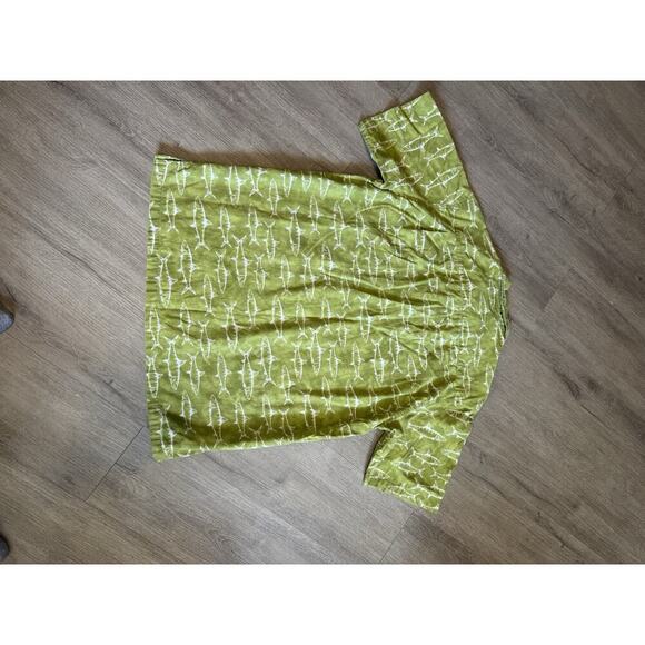 Columbia Sportswear Fish Print Shirt Men’s XL Green Barracuda Retro Beach Casual - Picture 4 of 9